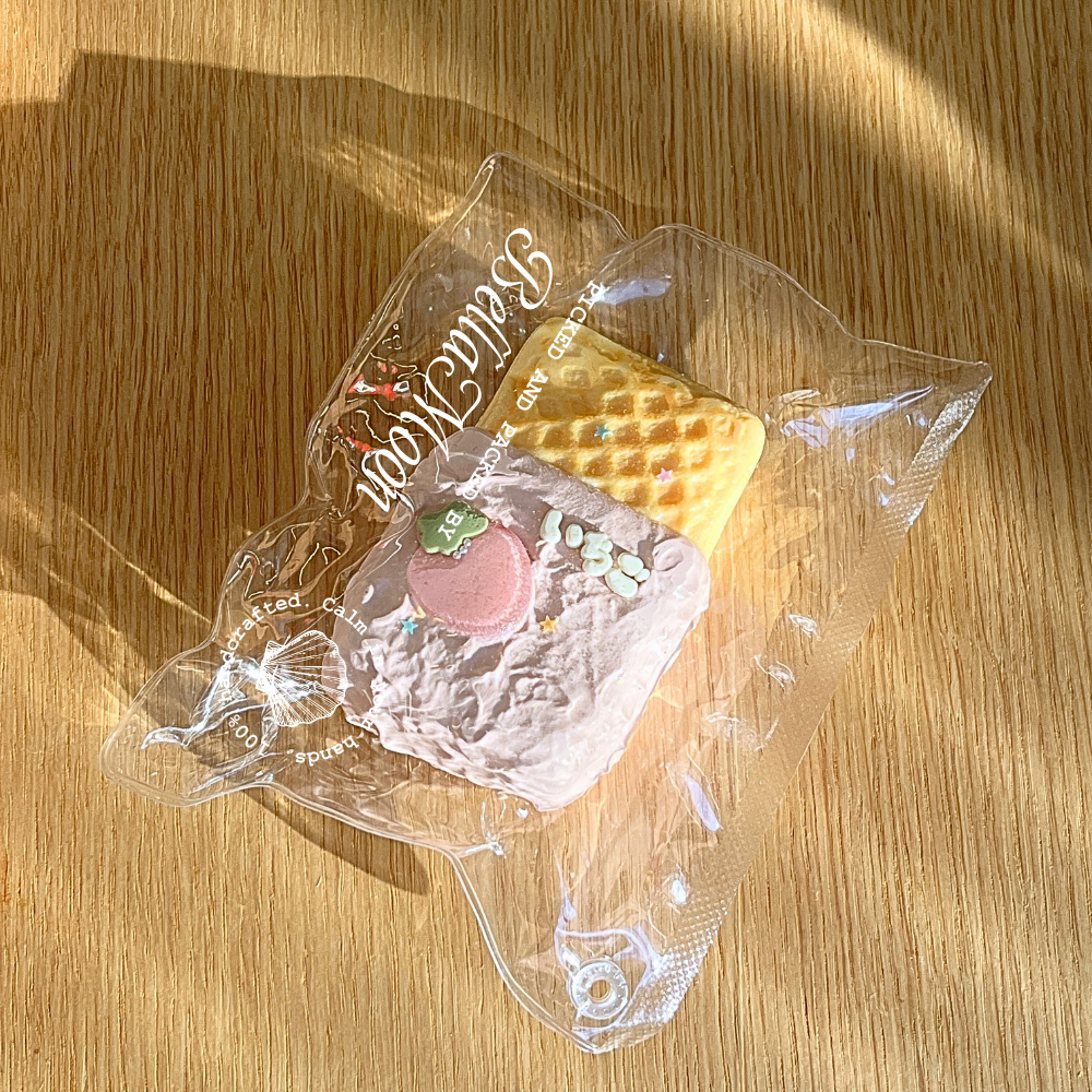 Strawberry Cream Waffle Squishy