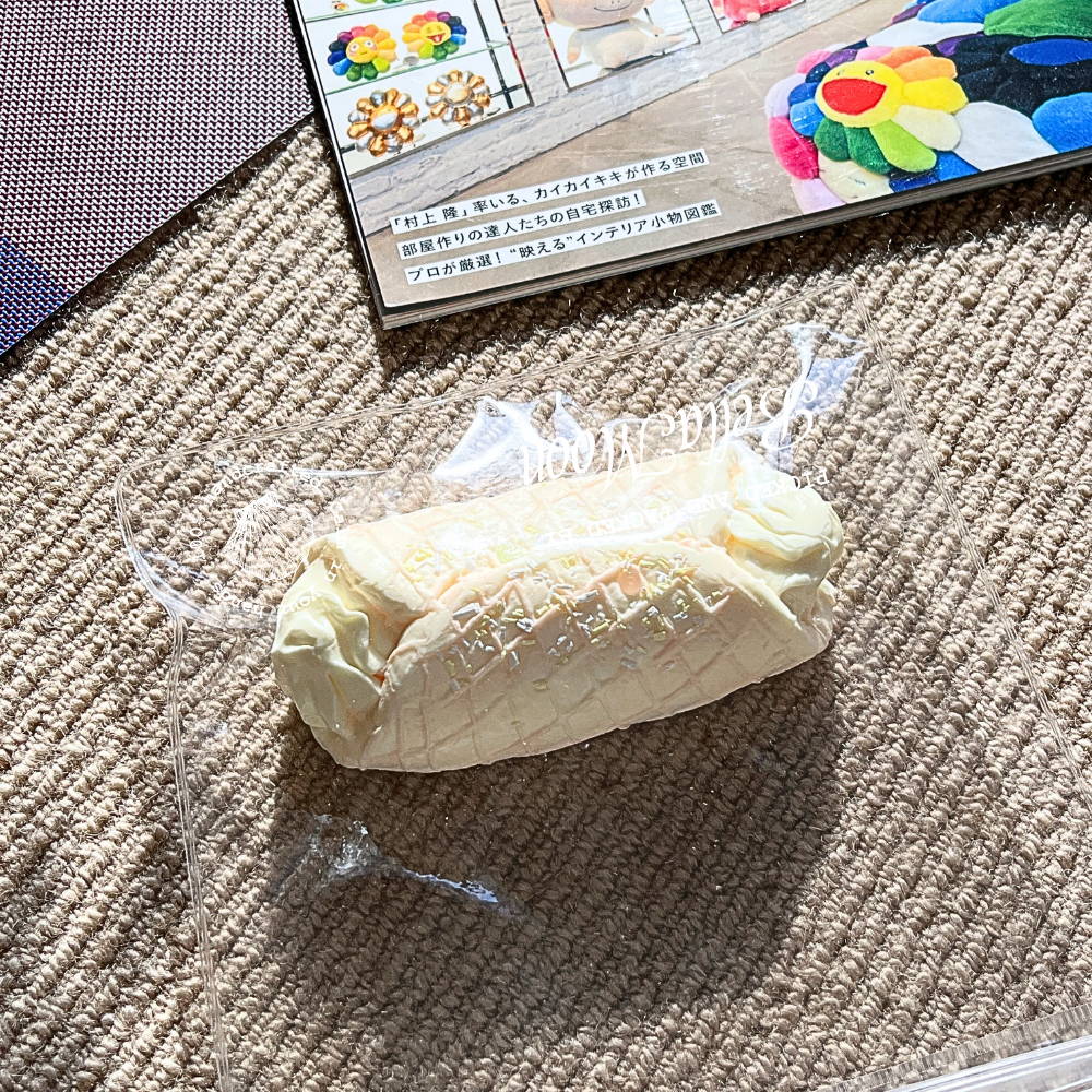Peach Ice-cream Eggroll Squishy