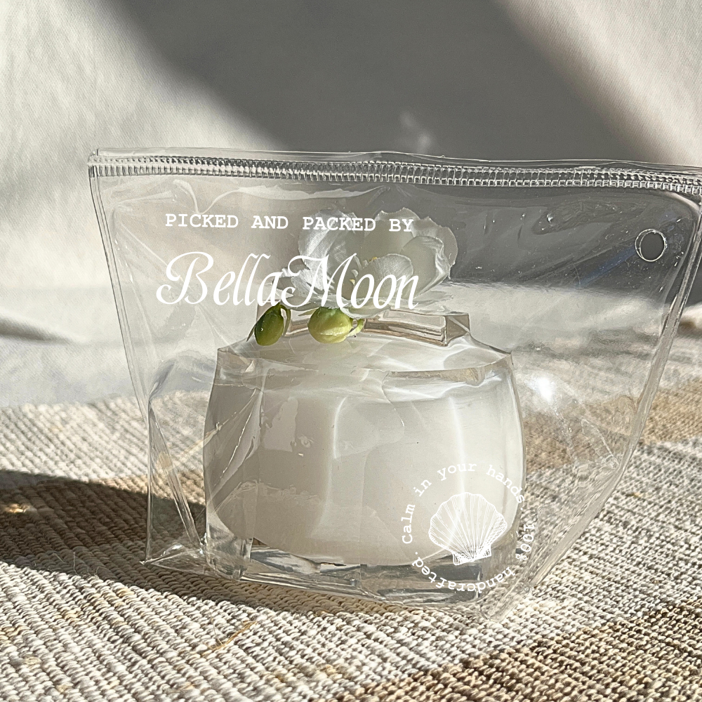 Milky white pure lily jelly cup squishy with slow rising gel texture, handmade stress relief squishy Australia Sydney