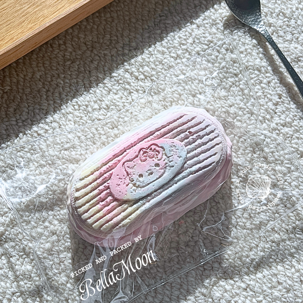 Hello Kitty Wafer Puff squishy with soft butter texture, kawaii biscuit stress relief toy