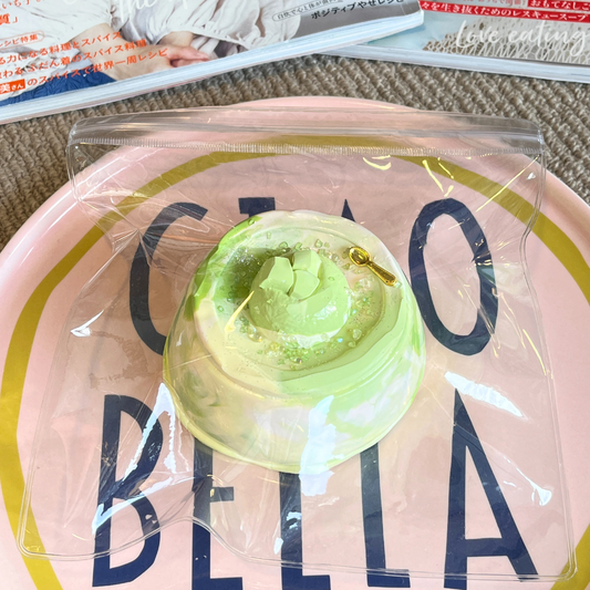 Matcha Cream Big Pudding Squishy