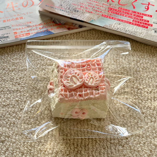 Strawberry Waffle Crepe Squishy