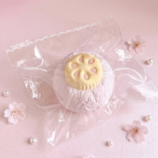 Blueberry cookie yoghurt ball TABA squishy with frozen butter texture and speckled purple finish, handmade extra slow rising stress relief squishy Australia Sydney