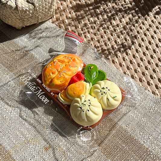 Colorful Chinese breakfast meal TABA squishy with Greek yoghurt texture, handmade slow rising stress relief squishy Australia Sydney