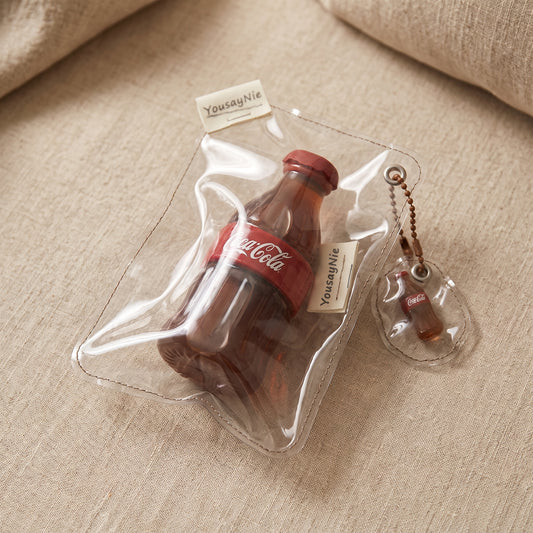 Coca Cola TABA squishy with gel texture and glossy bubbly finish, handmade moderate rising stress relief squishy Australia Sydney
