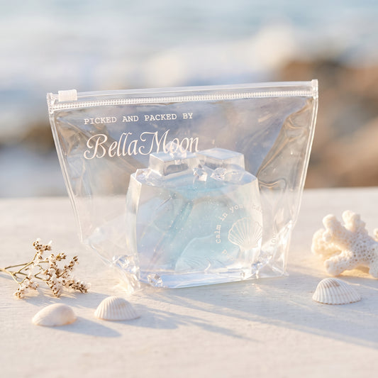 Polaris star jelly cup TABA squishy with gel texture and a bright star floating in midnight-blue clear jelly, handmade slow rising stress relief squishy Australia Sydney