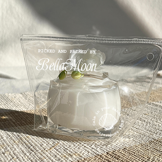 Milky white pure lily jelly cup squishy with slow rising gel texture, handmade stress relief squishy Australia Sydney
