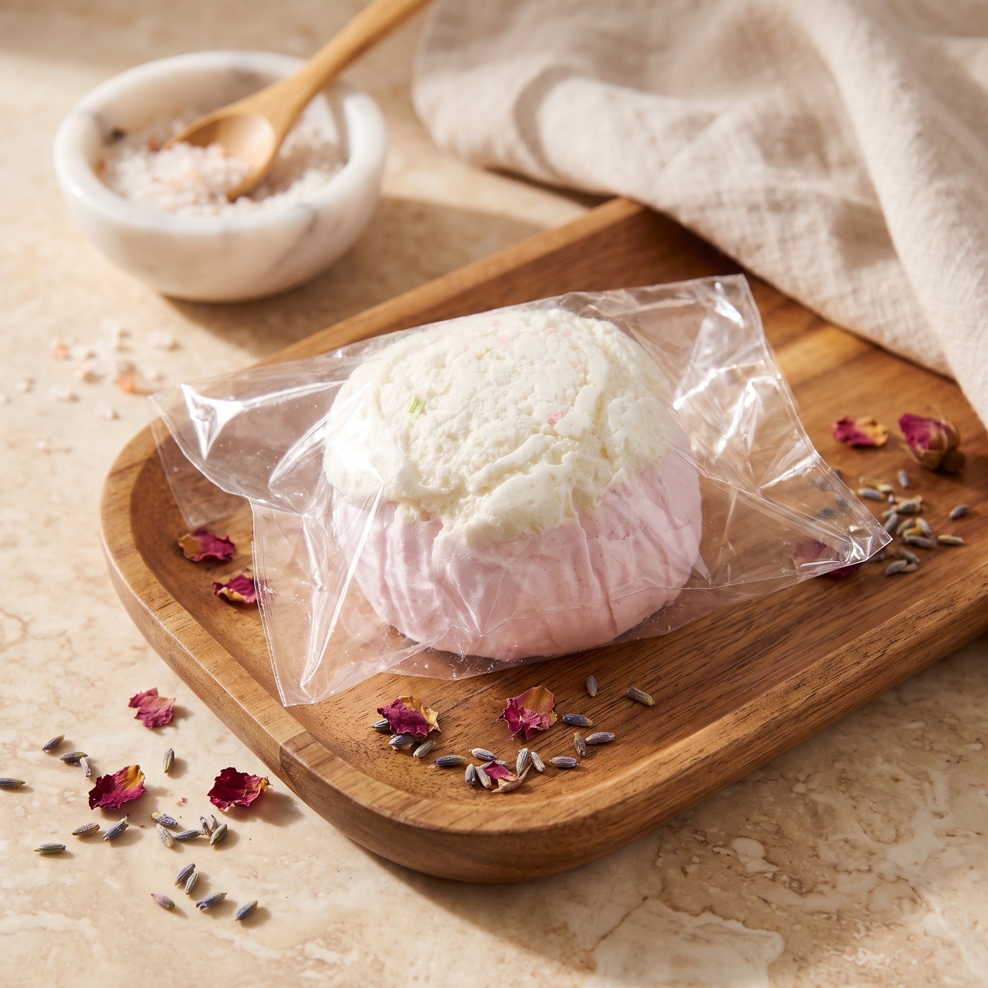 White peach cupcake TABA squishy with whipped cream texture and blush pink frosting swirl, handmade moderate rising stress relief squishy Australia Sydney