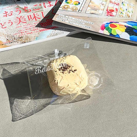 Café Mocha Milk Curd Squishy in chocolate brown with coffee aroma, slow-rising stress relief toy for Australian coffee lovers