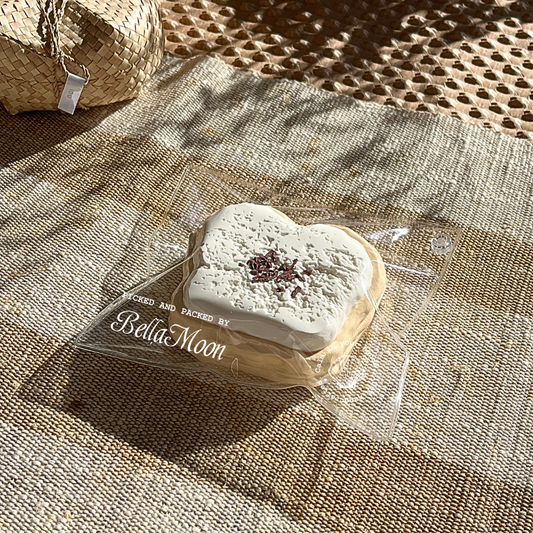 Creamy white PP toast slow rising squishy with Greek yoghurt softness for comfort and sensory play Australia