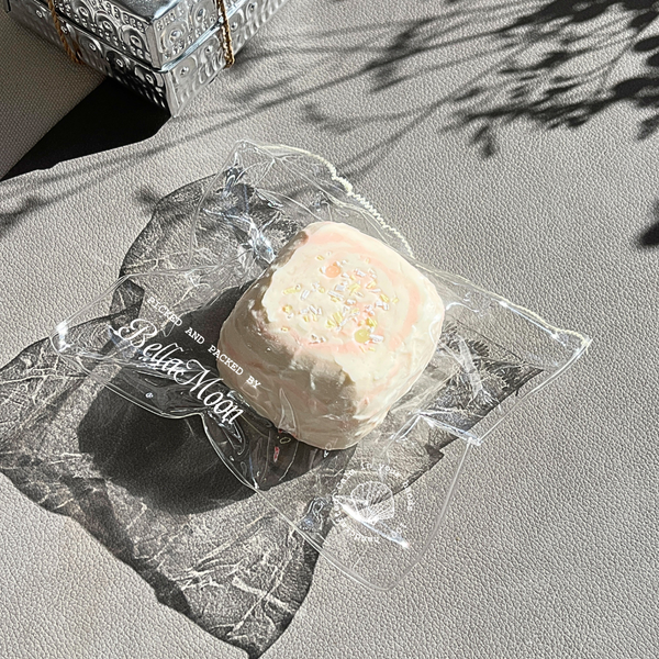 Peach Blossom Milk Curd Squishy stress relief toy with pastel pink colour, slow-rising texture, perfect for anxiety relief in Australia