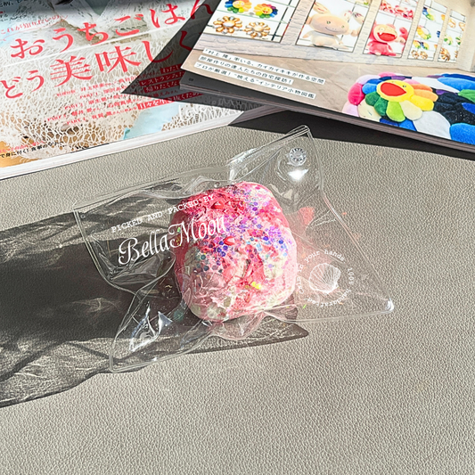 Strawberry Fantasy Milk Curd Squishy in sweet pink colour with frozen butter texture, Australian stress toy for mood enhancement