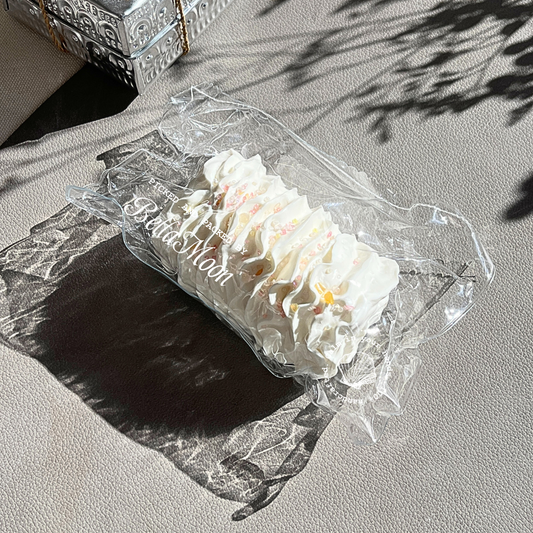 White summer breeze diplomat cream squishy inspired by Greek yogurt texture for refreshing stress relief